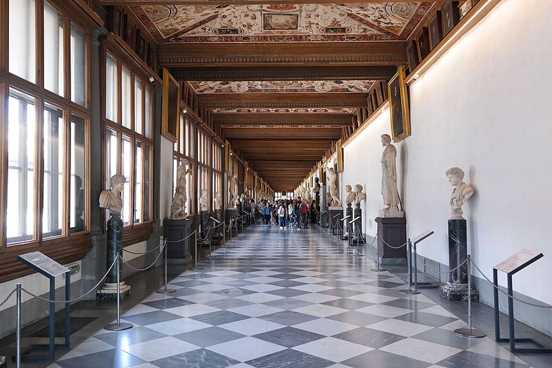 Korytarz Galerii Uffizi