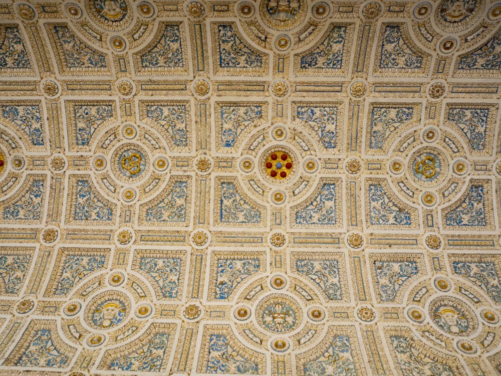 Ceiling in the room of Leo X, villa in Poggio a Caiano