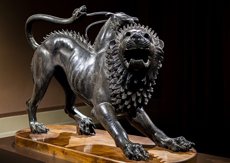 Chimera di Arezzo, Museo Archeologico Firenze