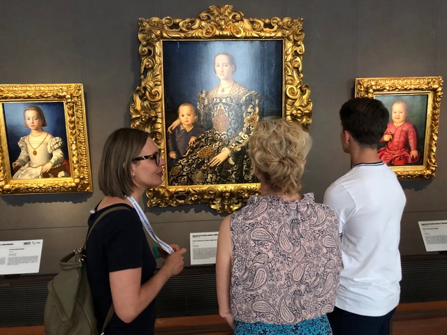 Agata Chrzanowska alla Galleria degli Uffizi
