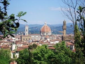The view on the dome from the Boboli Gardens