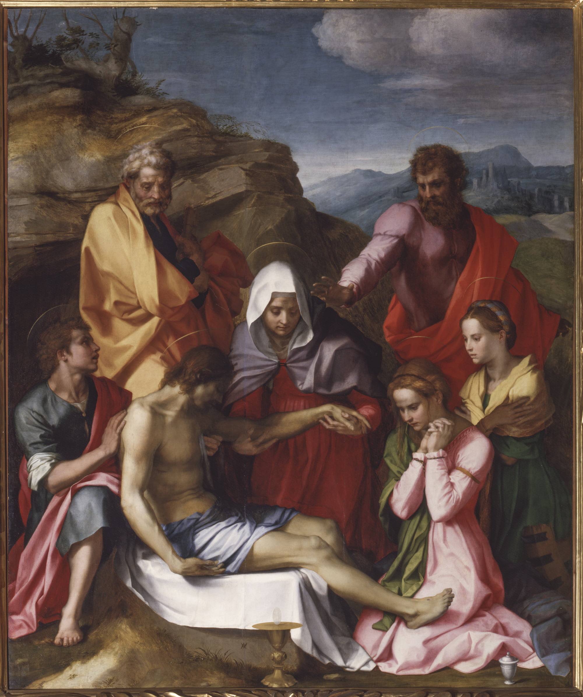 Andrea del Sarto, Lamentation over the dead Christ, 1523-1524, Florence, Palatine Gallery.