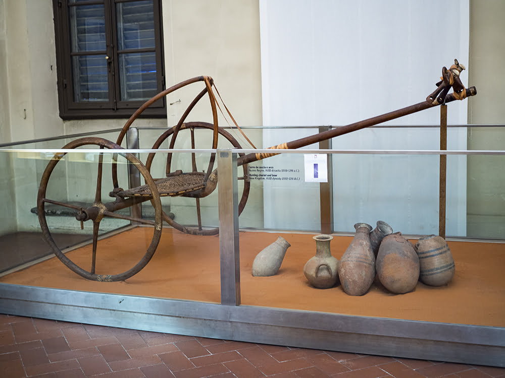The Egyptian chariot, 14th century BC, Archaeological Museum of Florence.