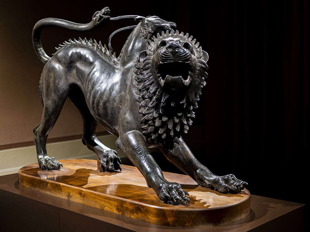Chimera di Arezzo, Museo Archeologico, Firenze.