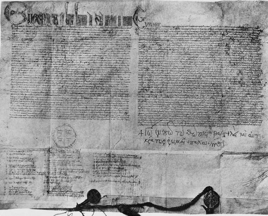 Text of the union between the Western and the Eastern churches, 1439