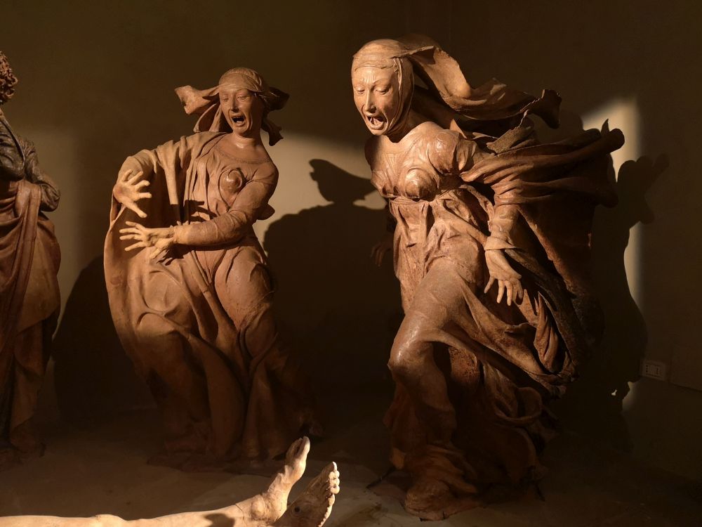 Niccolò dell'Arca, Compiano sul Cristo Morto