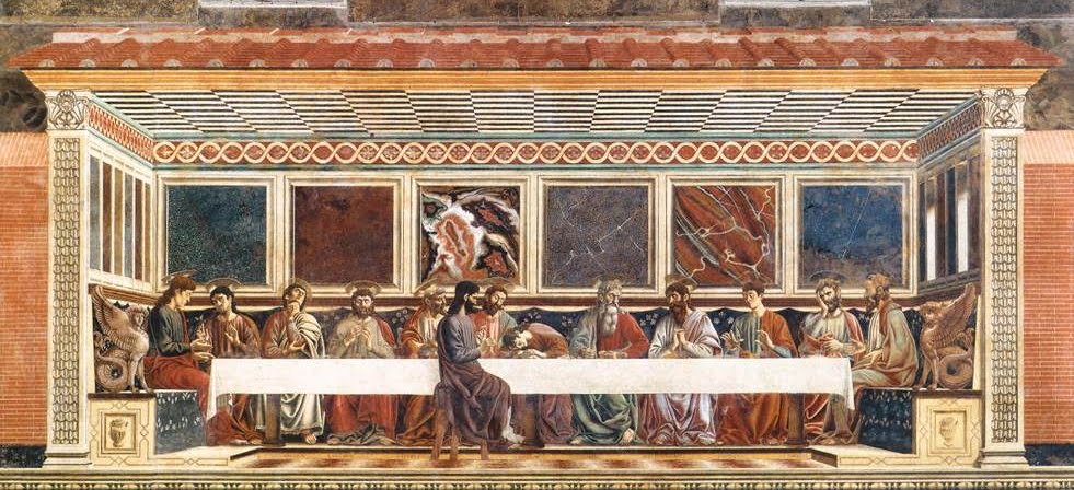 Andrea del Castagno, Last Supper, Sant'Apollonia, Florence.