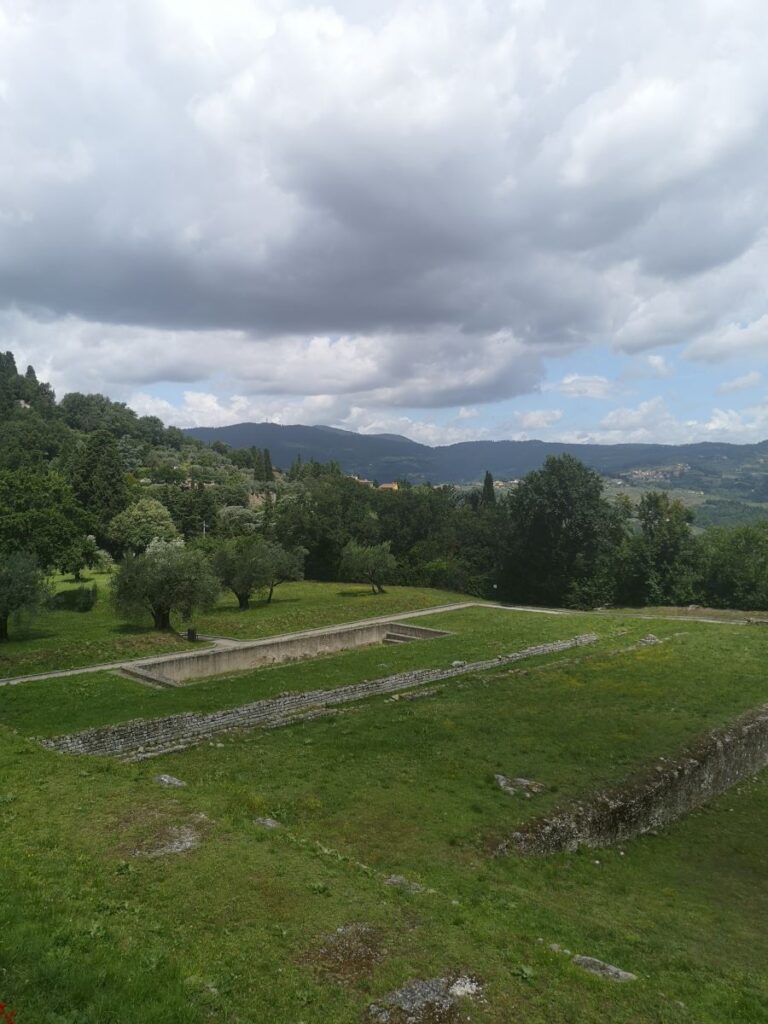 Swimming pool as part of the Roman Baths in Fiesole