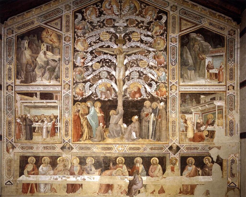Taddeo Gaddi, Last Supper and Lignum Vitae, Santa Croce, Florence.