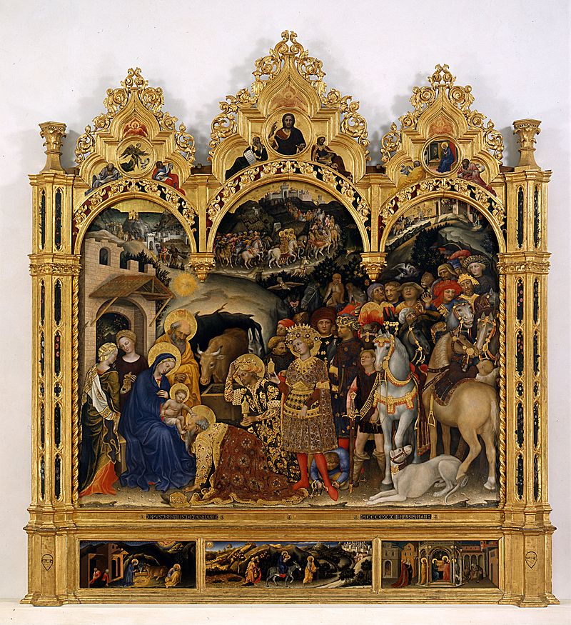 Gentile da Fabriano, Adoration of the Magi, Uffizi Gallery