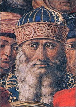 Benozzo Gozzoli, Portrait of Plethon, Magi Chapel, Florence.