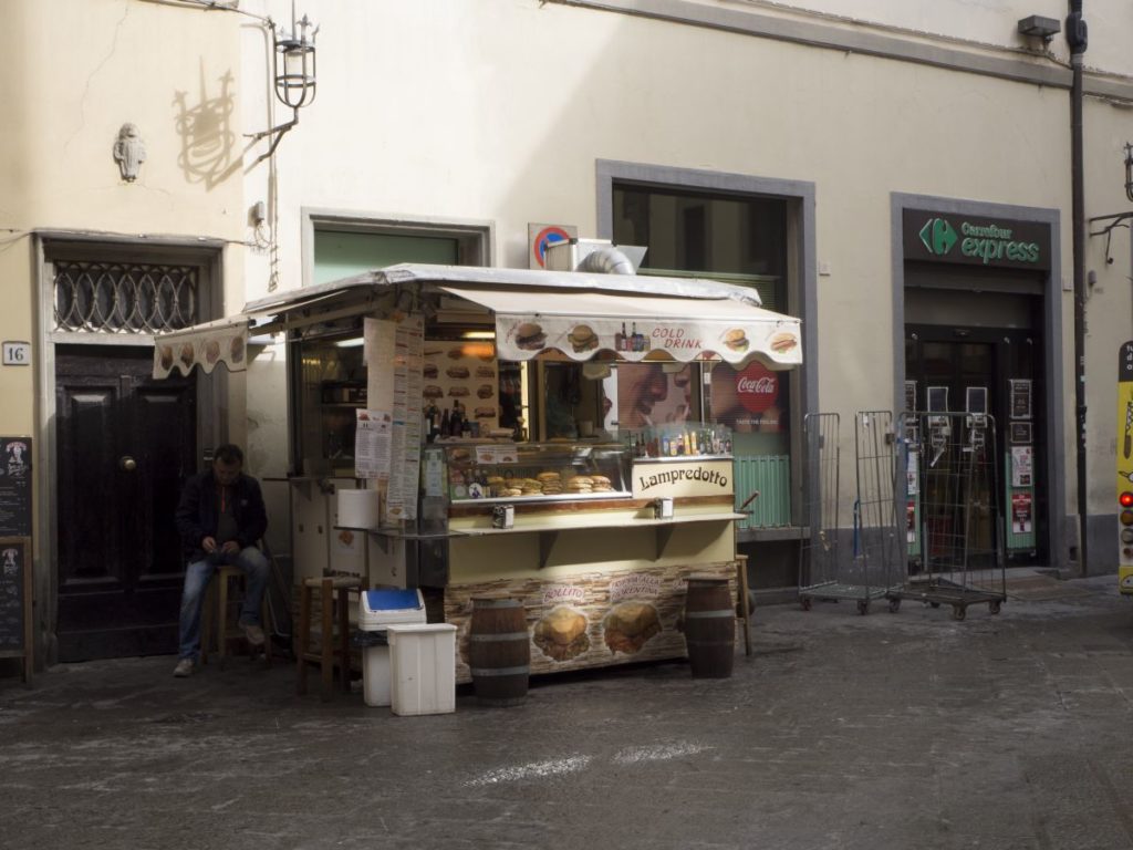 Lampredottaio, piazza dei Cimatori