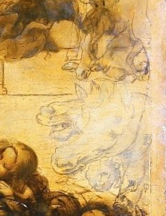Leonardo da Vinci, Adoration of the Magi, detail, 1481
