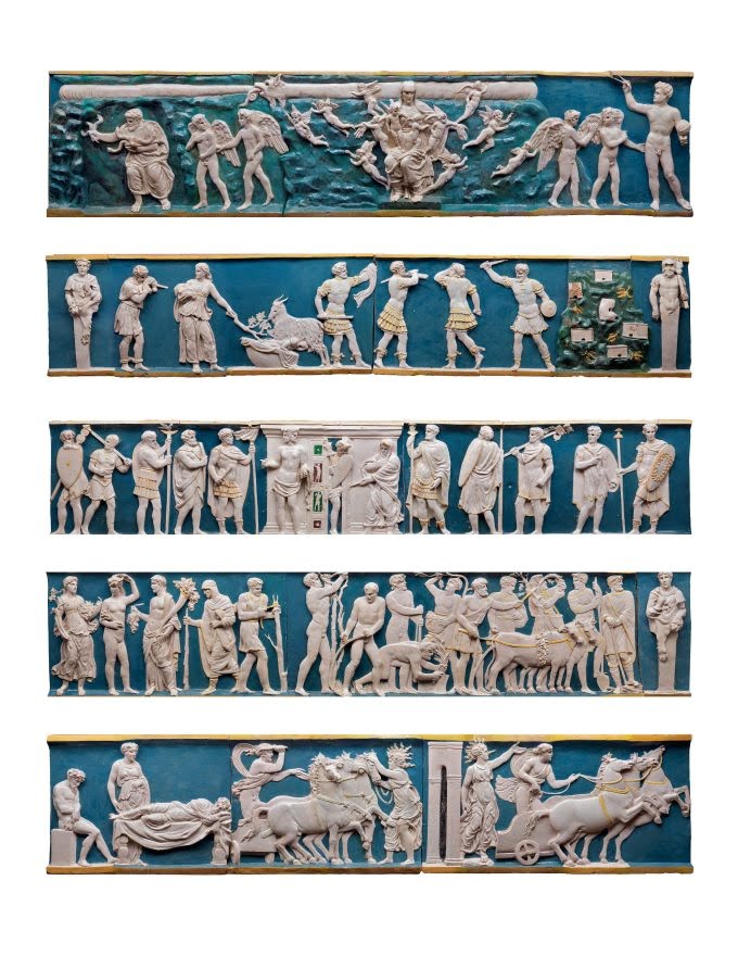 Bertoldo di Giovanni, Allegory of Time, frieze in glaized terracotta, 1480s