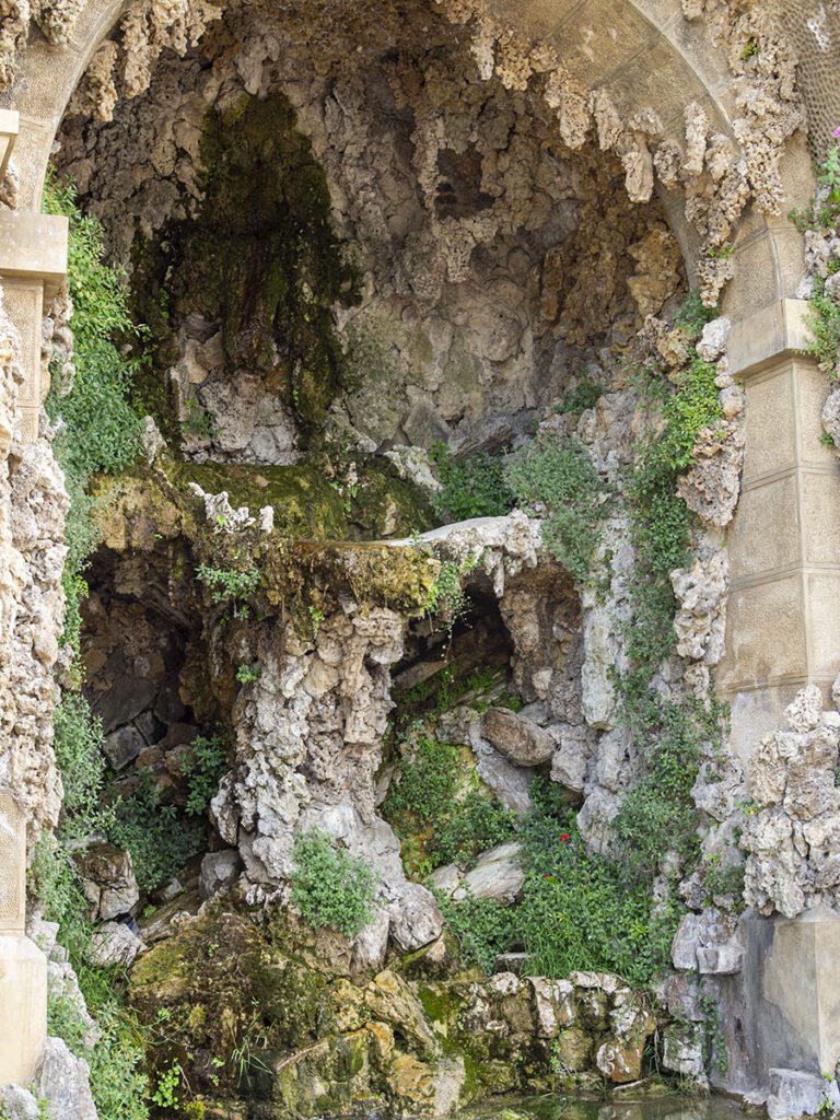 Interior of one of the grotto