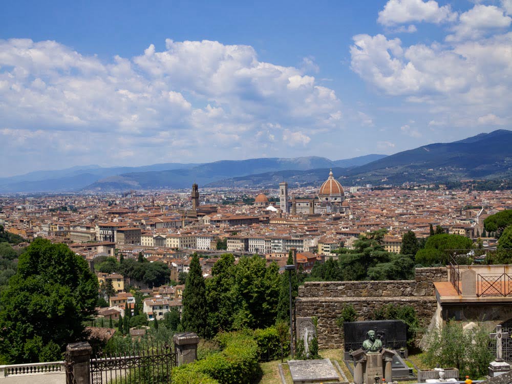 View on Florence from Monte alle Croci.