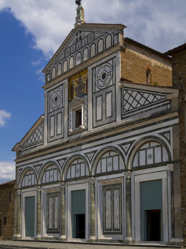 San Miniato al Monte, Florence, facade.