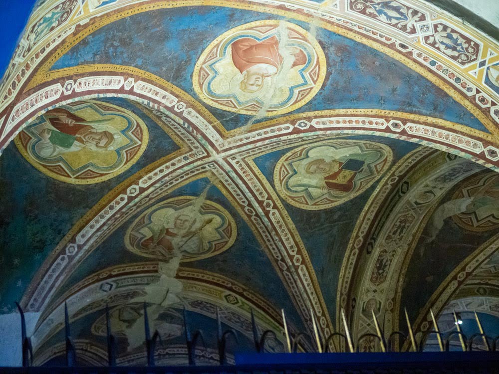 Taddeo Gaddi, Saints and Martyrs, fresco painting, 1342, San Miniato al Monte, Florence.