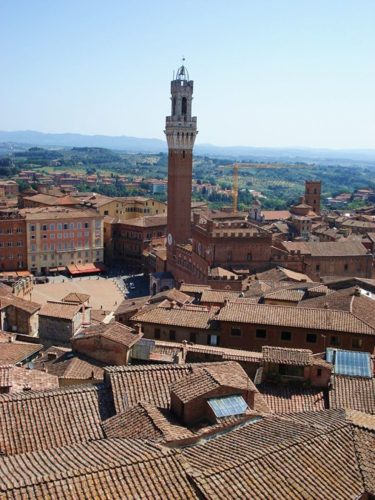 The view on Siena from the "facciatone"