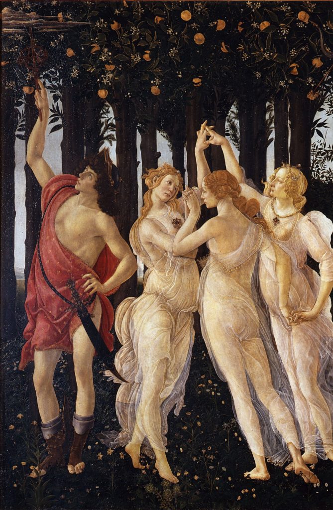 Sandro Botticelli, Spring, detail